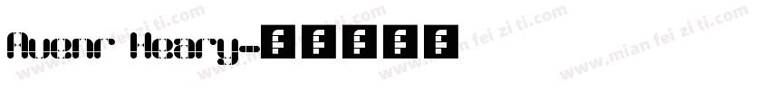 Avenr Heary字体转换